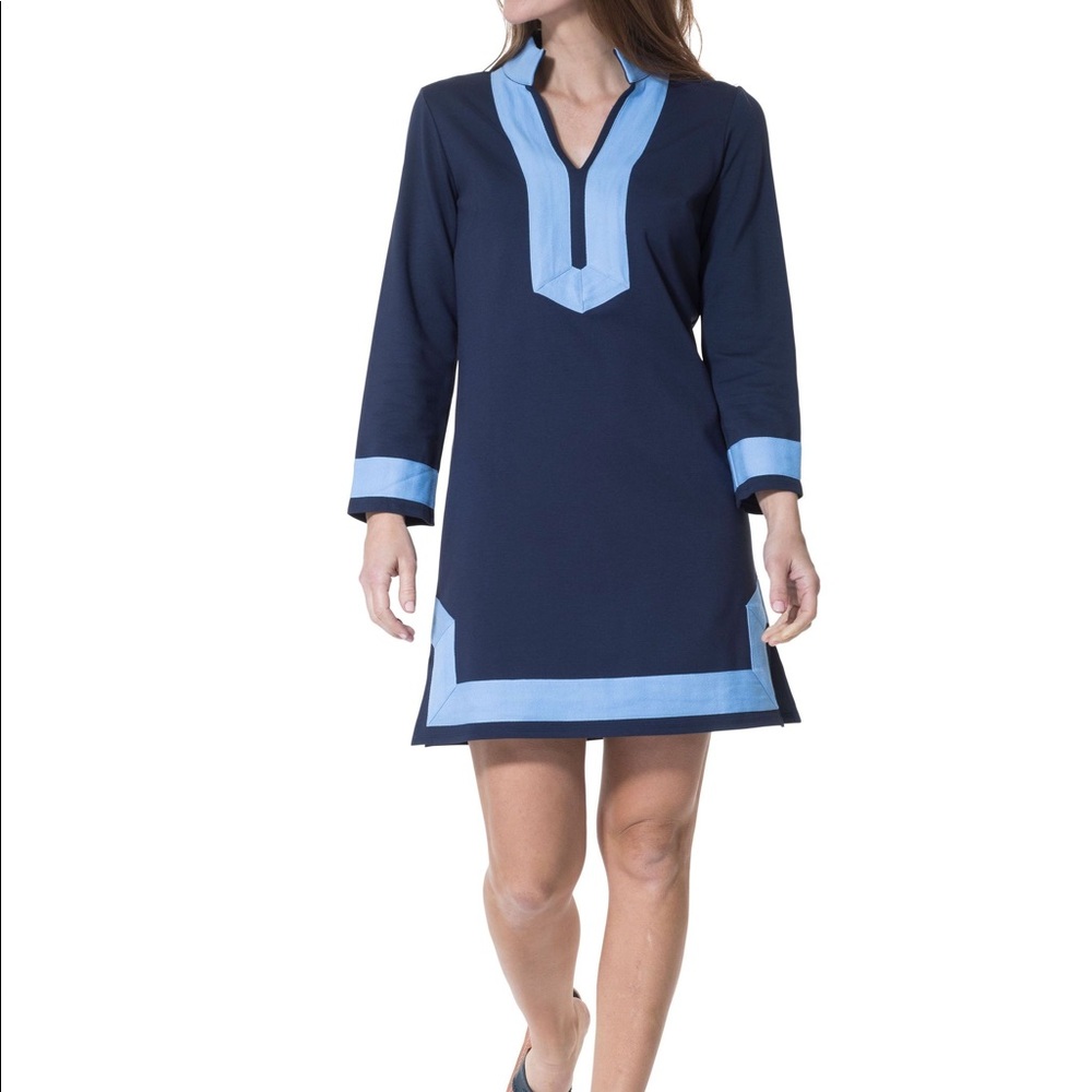 EUC Sail to Sable long sleeve classic tunic dress
